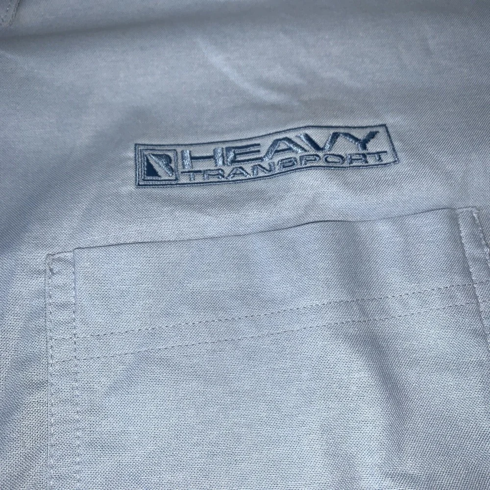 Bragg Heavy Transport LS Blue Shirt Men's 2XL 2XLT Crane Machinery NWT Tall‎